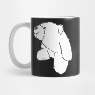 Sitting Smiley Bear Sketch Mug